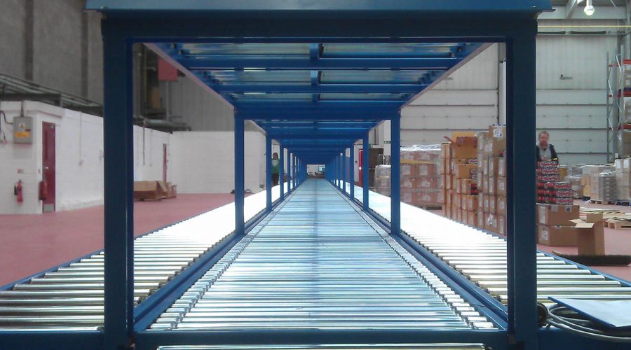 Powered Roller Warehouse Operation