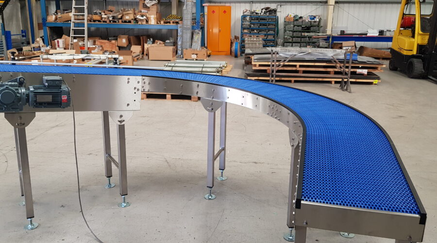 Helix Modular Belt Bend Conveyor