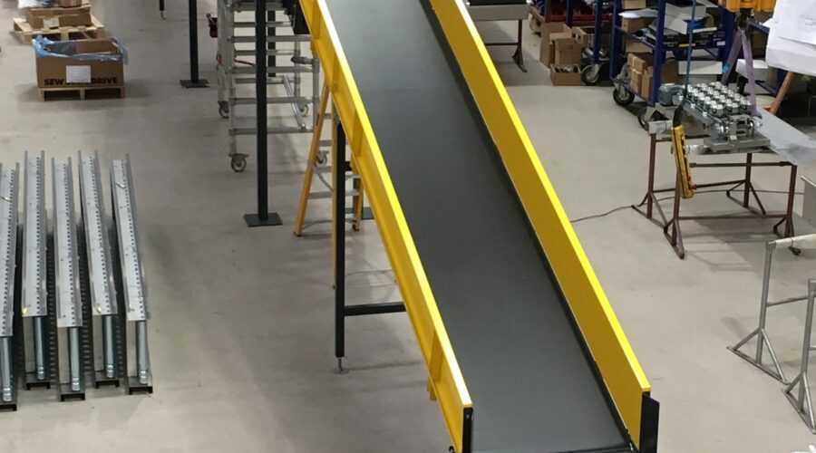 Incline/Decline Belt Conveyor over Trucking Route